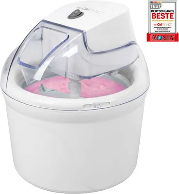 Immagine prodotto di Gelatiera Clatronic |1500 ml | sorbetto, gelato, frozen yogurt | tempo di preparazione: 20-40 min | apertura della ricarica | conservazione a freddo | ICM 3764