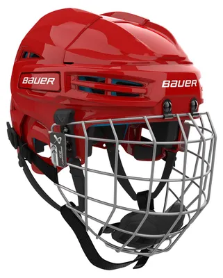 Produktbild von Helm Bauer Combo (mit Gitter) Prodigy 2.0 Bambini rot