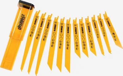 Produktbild von DeWALT DT2445-QZ Säbelsägeblätter-Set Mix 12-teilig Holz Alu Kunststoff Blech