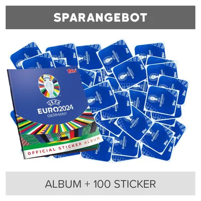 Produktbild von UEFA EURO 2024 Germany - Sammelsticker - 1 Album + 100 verschiedene, zufällige Sticker