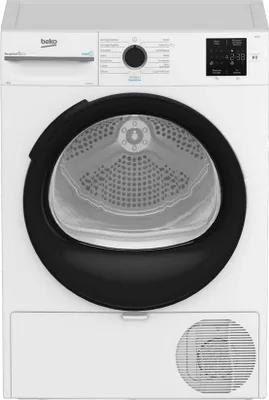 Produktbild von Beko D3H18D93W, Freistehend, Frontlader, Wärmepumpe, Weiß, Drehregler, Weiß