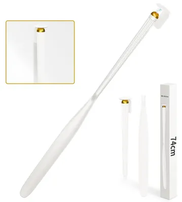 Produktbild von Schuhlöffel Lang 74cm Nylon Abnehmbar Magnetisch Ergonomisch Mattweiß