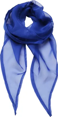 Image de Premier Foulard / écharpe en mousseline de soie pour femme RW2828 (taille unique) (Bleu roi)