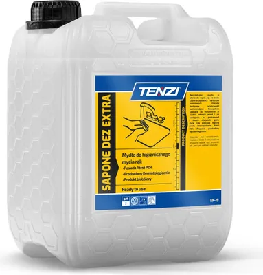 Immagine prodotto di Sapone Dez Extra: Sapone Liquido Antisettico Per Le Mani, 5 L, Senza Profumo
