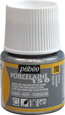 Image de Pébéo Porcelaine 150, 45 ml, 110 Shimmering Silver