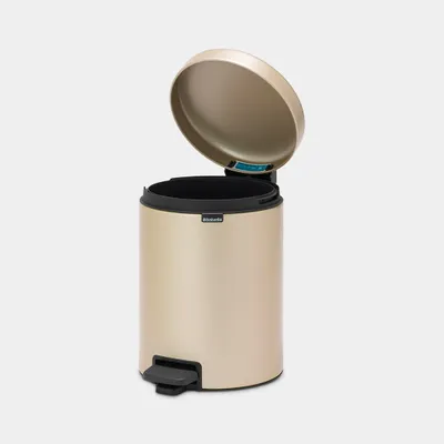 Produktbild von Brabantia Treteimer Newicon, 5 l, Rund, Champagner, Terrasse, 20,5 cm, 205 mm