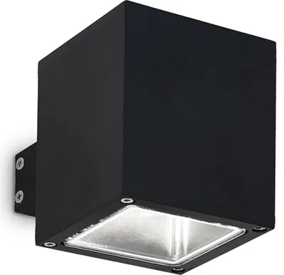Image de SNIF SQUARE applique noire 1 ampoule