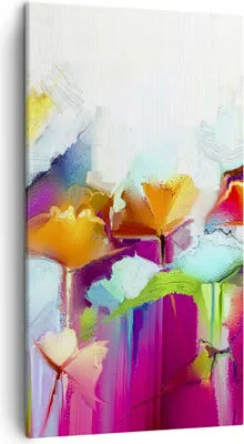 Produktbild von Bild auf Leinwand - Leinwandbild - Blumen Wiese Sommer - 45x80cm - Wand Bild - Wanddeko - Wandbilder - Leinwanddruck - Bilder - Kunstdruck - Wanddekoration - Leinwand bilder - Wandkunst - PA45x80-4095