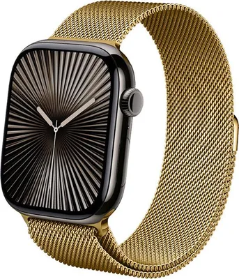 Immagine prodotto di Crong Milano Bracciale in acciaio per Apple Watch 4/5/6/7/SE/8/9/Ultra 44/45/49 mm (oro)
