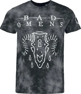 Produktbild von Bad Omens T-Shirt Herren Ram Skull schwarz Band-Merch, Bands 100% Baumwolle S