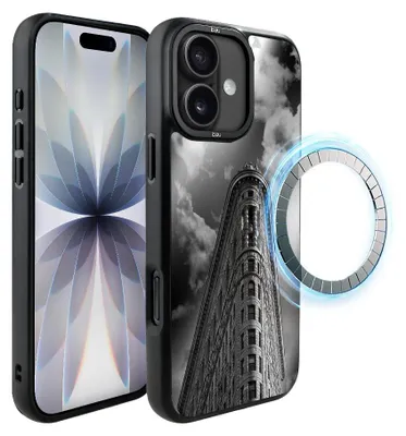 Zdjęcie produktu dla Etui do iPhone 17, kompatybilne z MagSafe, czarne matowe boki, Flatiron