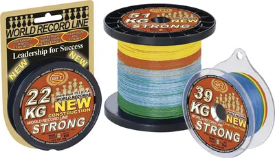 Obrázok produktu pre WFT rybársky vlasec KG Strong (viacfarebný) Ø mm: 0,18; tr. kr. kg: 22,0; dĺžka m: 600