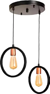 Obrázek produktu pro Stropní lampa do obývacího pokoje nebo pro hosty černá stylová lampa