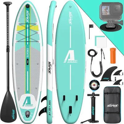 Obrázek produktu pro Kompletní sada paddleboardu pro univerzální použití, včetně pumpy, pádla a transportní tašky