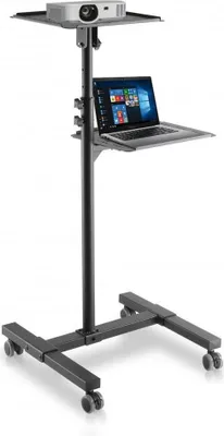 Produktbild von Techly ICA-TB TPM-10, Schwarz, Kunststoff, Stahl, 10 kg, 950 - 1450 mm, -12 - 12°, 363 mm