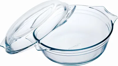 Immagine prodotto di Piastra da forno, casseruola, vetro, trasparente, 2,3l, Ø23cm, rotonda