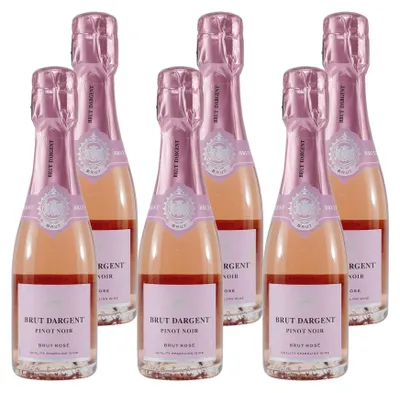 Produktbild von Brut Dargent Pinot Noir Rosé Sekt -halbtrocken- (6 x 0,2L)
