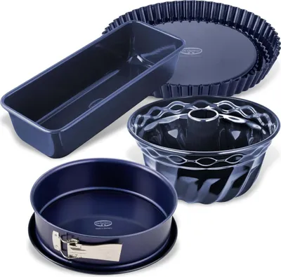 Produktbild von Dr. Oetker Backformen-Set "Back-Liebe Emaille", 4-teilig