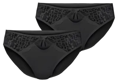 Produktbild von Merry Style Damen Hüftslip MSGAB17 (Schwarz (2Pack), 36 (Herstellergröße: S))