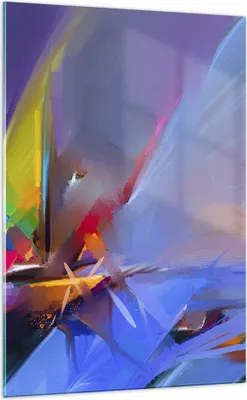 Produktbild von Bilder auf glas - Einteilig - Abstraktion modern - 70x100cm - Glasbilder - Wandbilder - Bilder - zum Aufhängen bereit - Wanddekoration aus Glas - Glas Bilder - Wandbild auf Glas - GPA70x100-4030