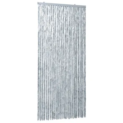Produktbild von Fliegenvorhang Weiß und Grau 100x200 cm Chenille