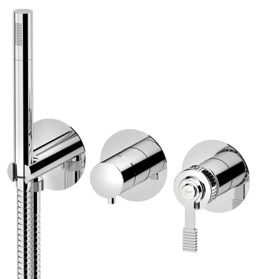 Produktbild von VERSI Unterputz-Duscharmatur/Wannenarmatur mit Handbrause, 2 Wege, Chrom