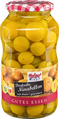 Obrázok produktu pre Hofgut Nemecké slivky Mirabelle sladené s kôstkovým ovocím 720ml
