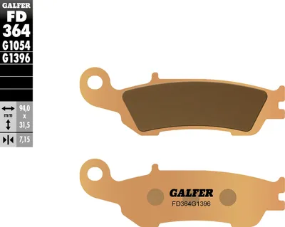 Produktbild von Bremsbeläge Kh450 Gesintert Metallic (Gold) Off Road Für Yamaha Yz/Yzf Vorne