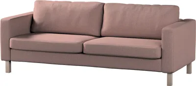 Produktbild von Dekoria Bezug für Karlstad 3-Sitzer Sofa nicht ausklappbar, kurz, altrosa, Bezug für Karlstad