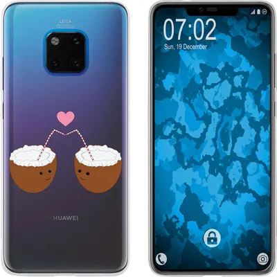Produktbild von PhoneNatic Case kompatibel mit Huawei Mate 20 Pro Silikon-Hülle Sommer Coconuts M3