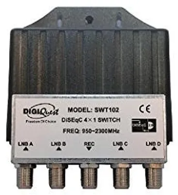 Obrázok produktu pre DIGIQUEST Prepínač DISECQ, 4 vstupy – 1 výstup