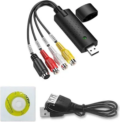 Image de Carte de capture vidéo numérique USB 2.0, permettant la conversion de signaux VHS en vidéo numérique.