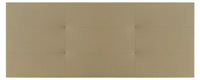 Kopfende aus Holz und Kunstleder, beige, 170x60 cm
