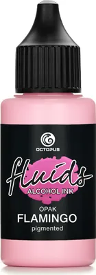Zdjęcie produktu dla Octopus Fluids Alcohol Ink OPAK FLAMINGO, atrament alkoholowy do Fluid Art i żywicy, różowy