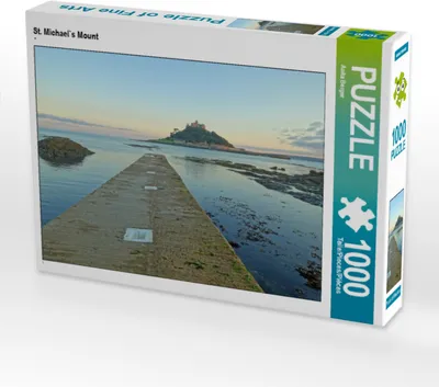 Produktbild von CALVENDO Puzzle St. Michael`s Mount bei Sonnenuntergang | 1000 Teile Lege-Größe 64x48cm Foto-Puzzle für glückliche Stunden