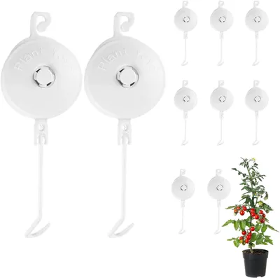 Produktbild von Pflanzen Rankhilfe 10 Stück einziehbare Stützhaken | Gewächshaus Plant Yoyo Für Zuhause Garten Balkon Hinterhof Hydroponische Tomaten Blüten Rankpflanzen Efeu Clematis