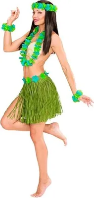 Immagine prodotto di Costume hawaiano Hawaiana verde - Taglia unica