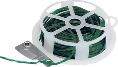 Produktbild von Green Tech 9254 Blumendraht grün 30 m mit Abschneider