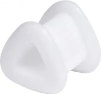 Produktbild von Ohr Flesh Flared Silikon Weiss Tunnel Piercing Dreieckig Triangle - 8mm
