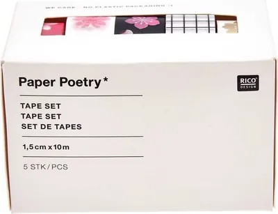 Image de 5 washi tapes, motifs de manga Sakura, printemps japonais.