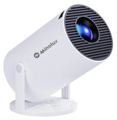 Produktbild von Mini-Beamer, intelligenter Projektor – Weiß – Auflösung: 1280 x 720 – LED – Heimkino – Kompakt – Mit HDMI-Anschluss