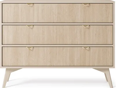 Produktbild von Kommode, Sideboard -Stilvolle Biege und Braun, B 106 cm