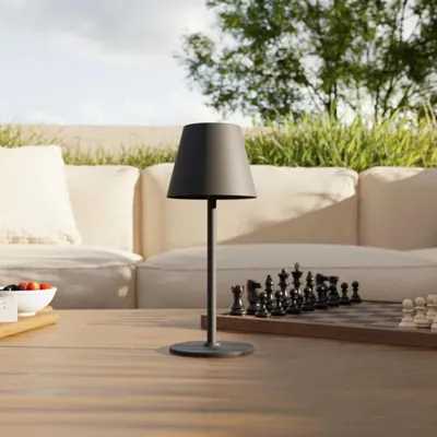 Obrázok produktu pre LUMIÈRE Design Nabíjacia Stolová Lampa 'Velaris' LED stmievateľná IP54 bezdrôtová Čierna