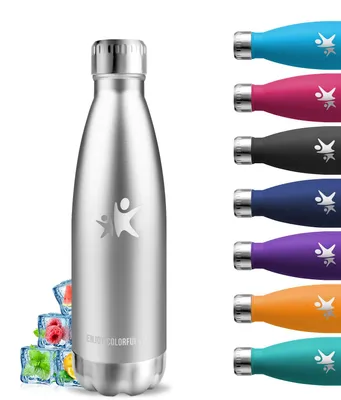 Thermosflasche 500 ml, Edelstahl 18/8, auslaufsicher, für Kinder