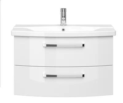 Produktbild von Pelipal Serie 4010 Waschtischunterschrank 4010.098018 Weiß GL 80 cm - LIEFERUNG OHNE WASCHBECKEN & ARMATUR