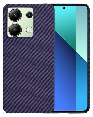 Produktbild von Techsuit Carbonite FiberShell Back Cover Hülle für Xiaomi Redmi Note 13 4G - Lila