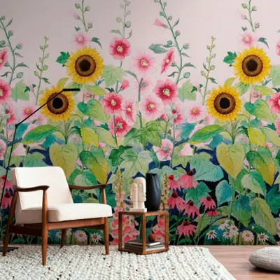 Produktbild von A.S. Creation Livingwalls Fototapete The Wall III 398831 Eine Rolle Ein Motiv 159 x 280 cm Pink Grün Gelb