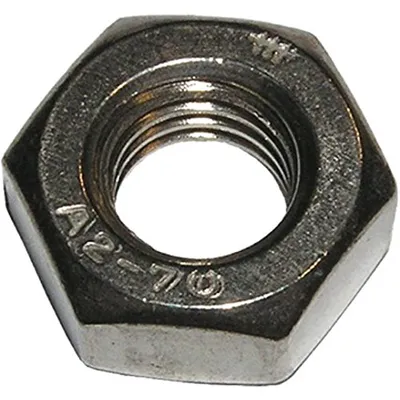 Produktbild von Dresselhaus 4001796082795, Sechskantmutter, Edelstahl, Edelstahl, M8, Chrom, 8 mm