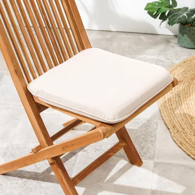 Produktbild von riess-ambiente Outdoor Auflage COMFORT LINE 40x40cm beige Sitzkissen für Gartenstuhl Gartenstuhlauflage Kissen