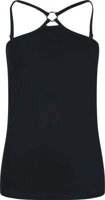 Produktbild von RED by EMP Damen schwarzes Top mit ringdetaillierten Trägern S